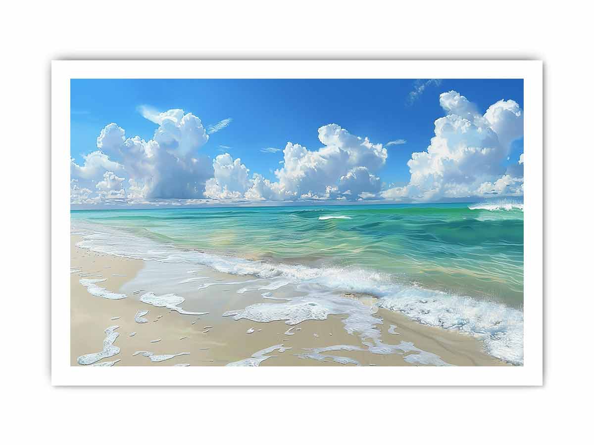 Perfect Beach  Canvas painting  Print