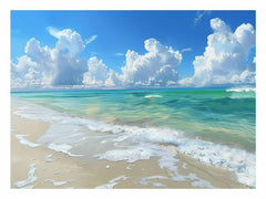 Perfect Beach  Canvas painting  Print