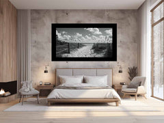 Beach Path Canvas Print balck & white Photogrpahy