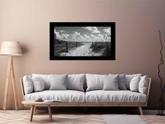 Beach Path Canvas Print balck & white Photogrpahy