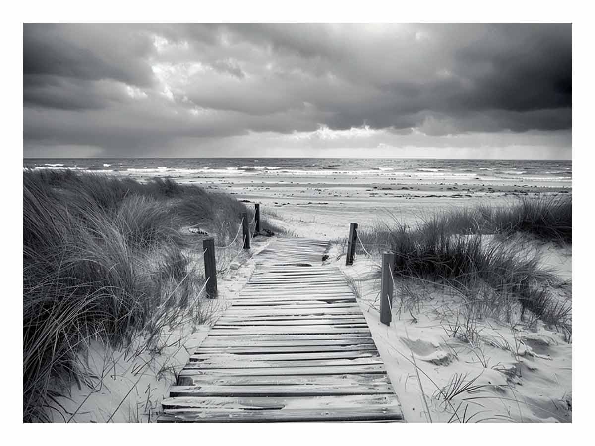 Beach Path pahotogrpahy art  Canvas Print
