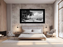 Island beach house   Canvas Print