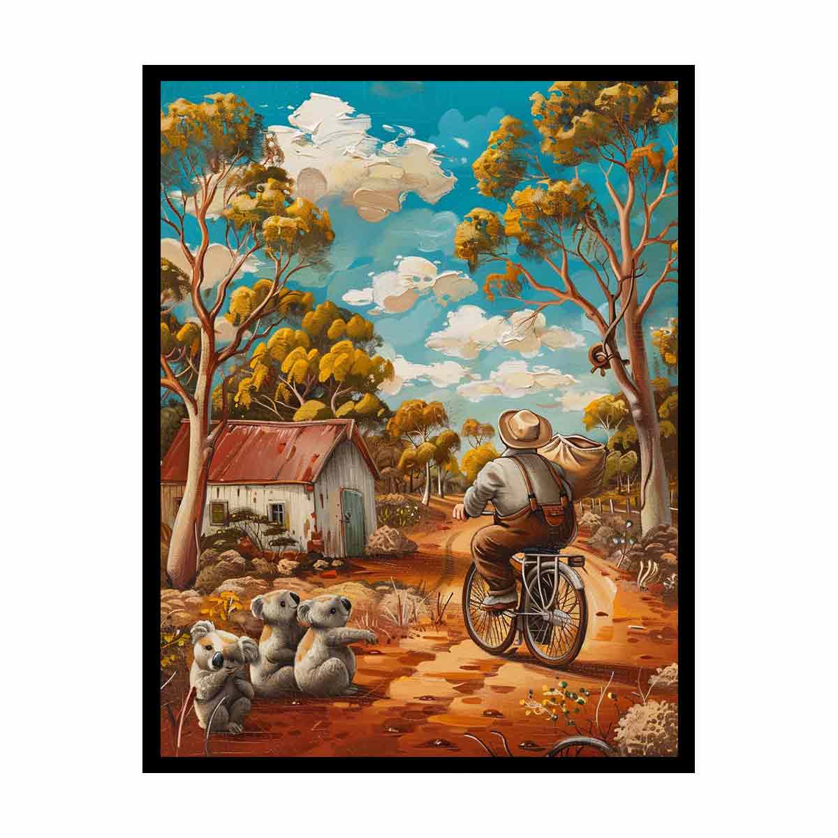 Aussie  Farmhouse  Canvas Print