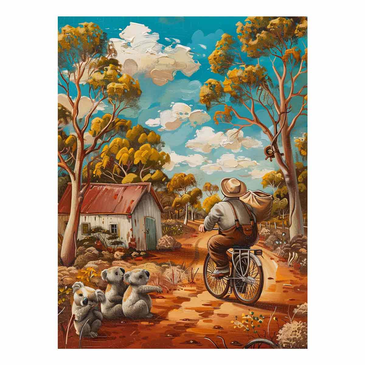 Aussie  Farmhouse  Canvas Print