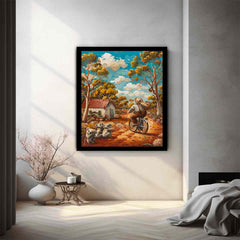 Aussie  Farmhouse  Canvas Print