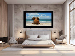 Elephant on the beach Canvas Print