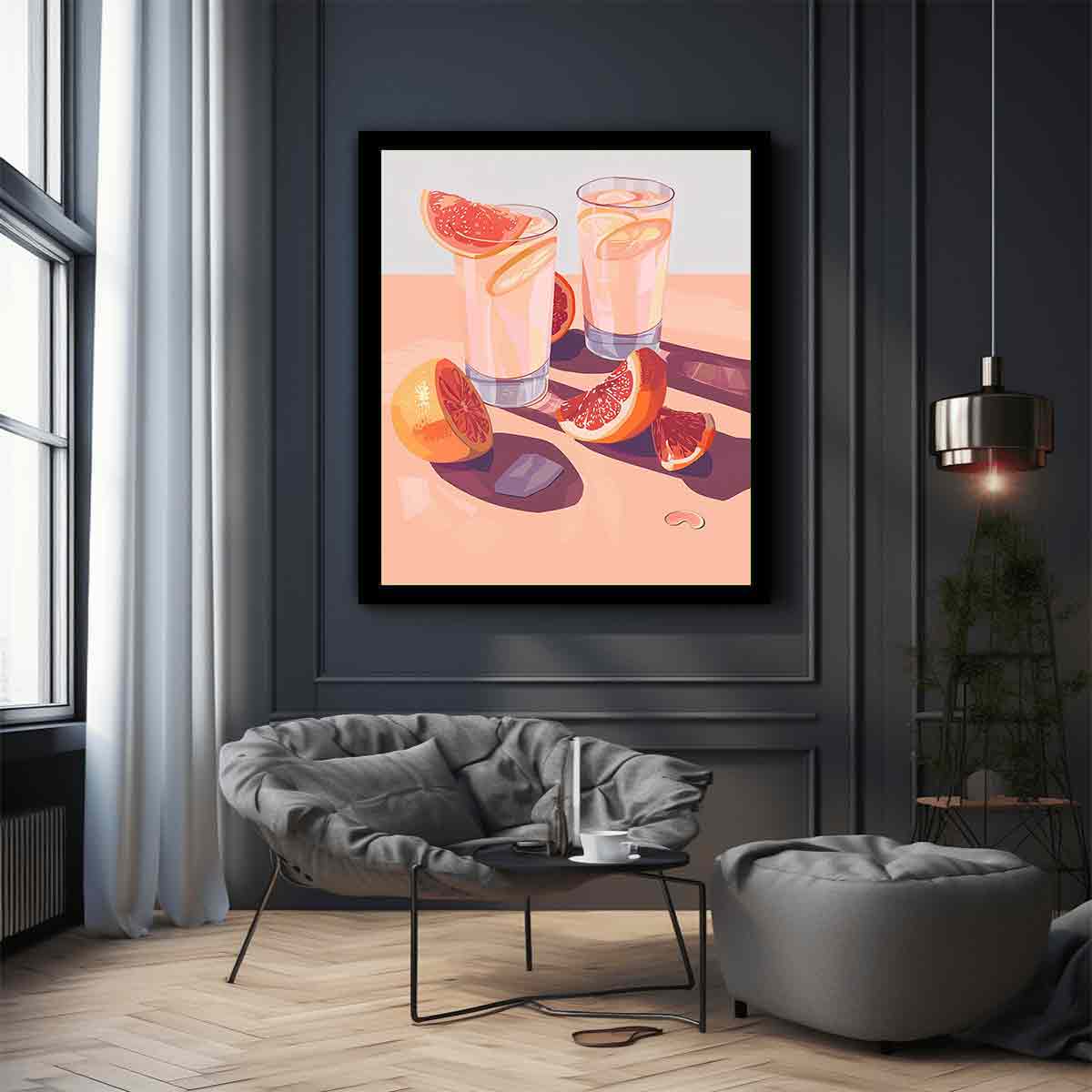 Beautiful Summar Drinks Still Life Painting