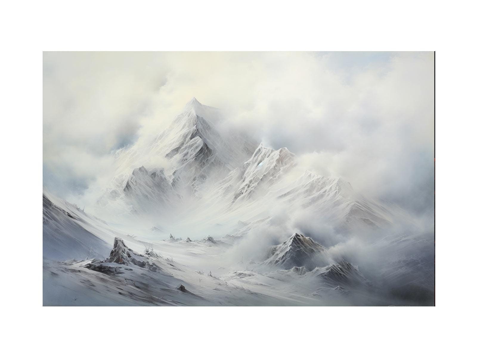 White Mountian Canvas Print