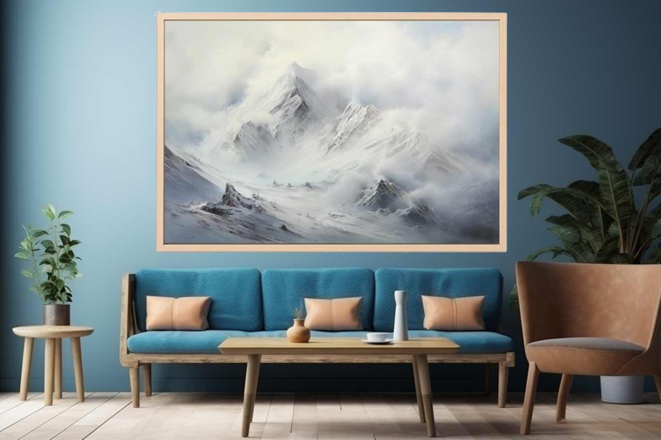 White Mountian Canvas Print
