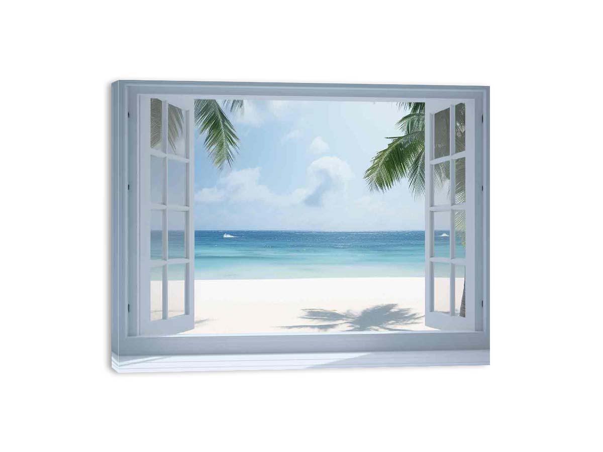 Beach Window Phuket Canvas Print
