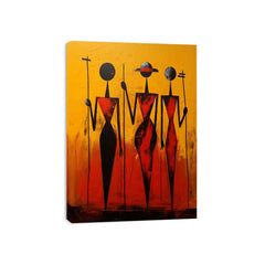African Precisionist Art Canvas Print