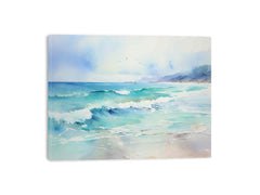 Watercolor Beach Canvas Print
