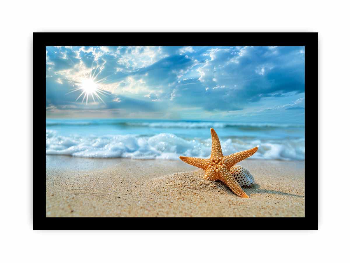 Starfish on Beach  Canvas Print