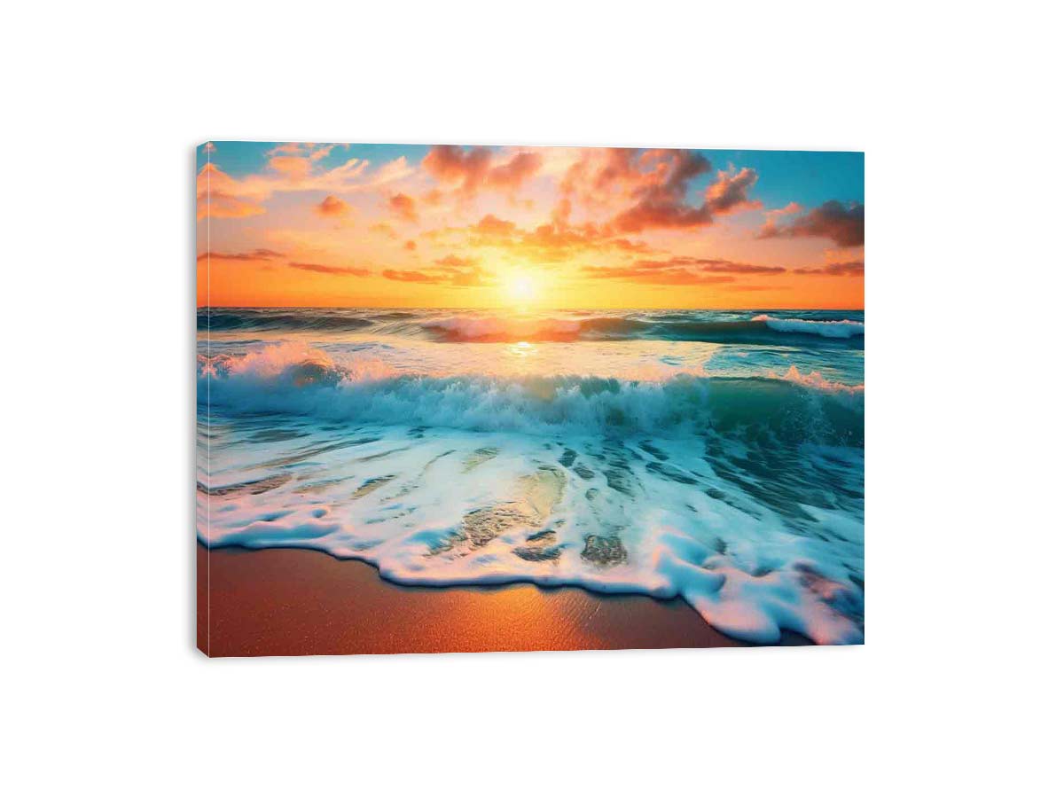 Sunset Beach Canvas Print