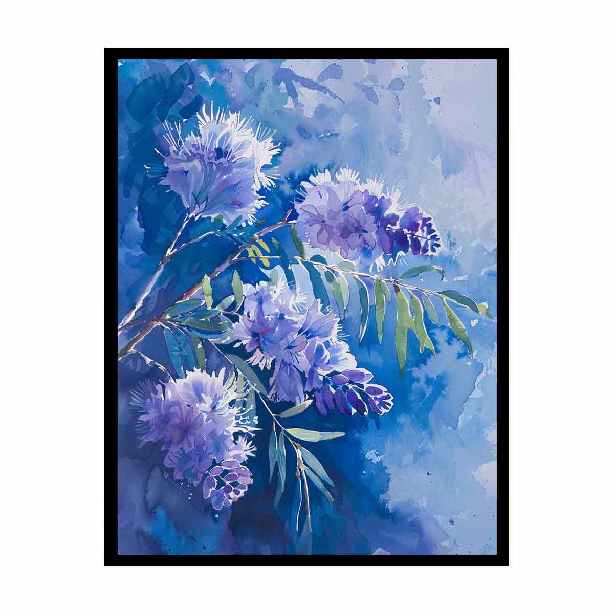 Acacia Flower Canvas Painting Print