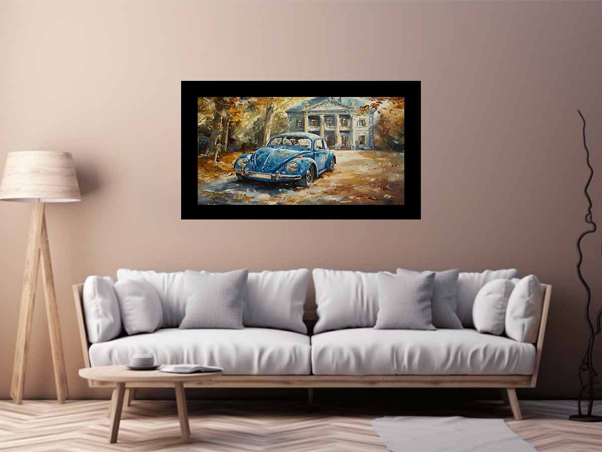 Beetle Canvas Painting Art Print