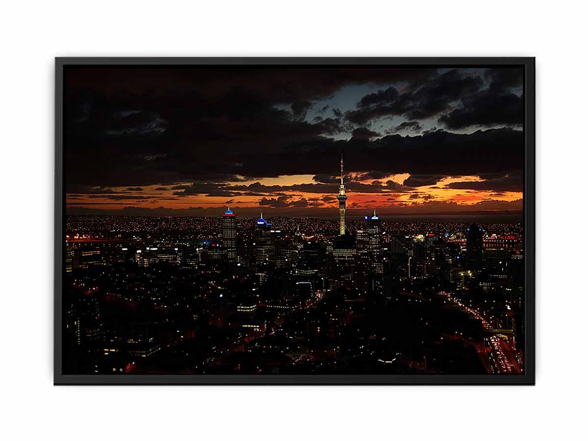 Auckland Night Art  Canvas Print