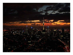 Auckland Night Art  Canvas Print