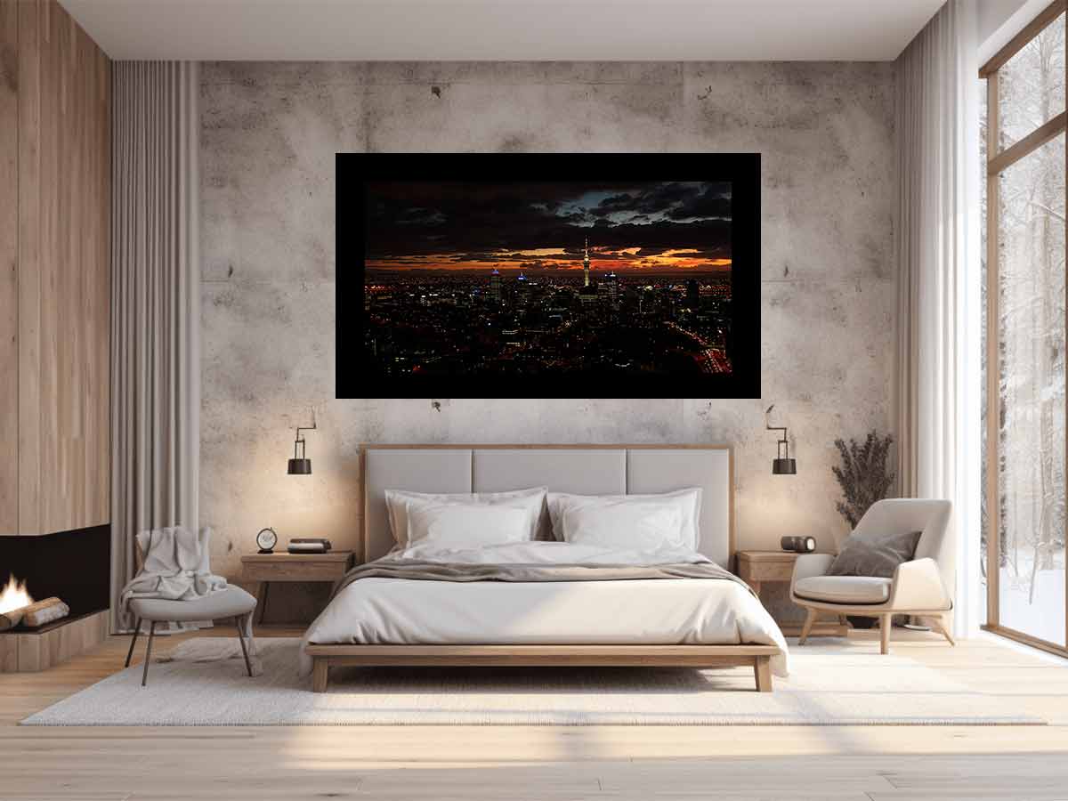 Auckland Night Art  Canvas Print