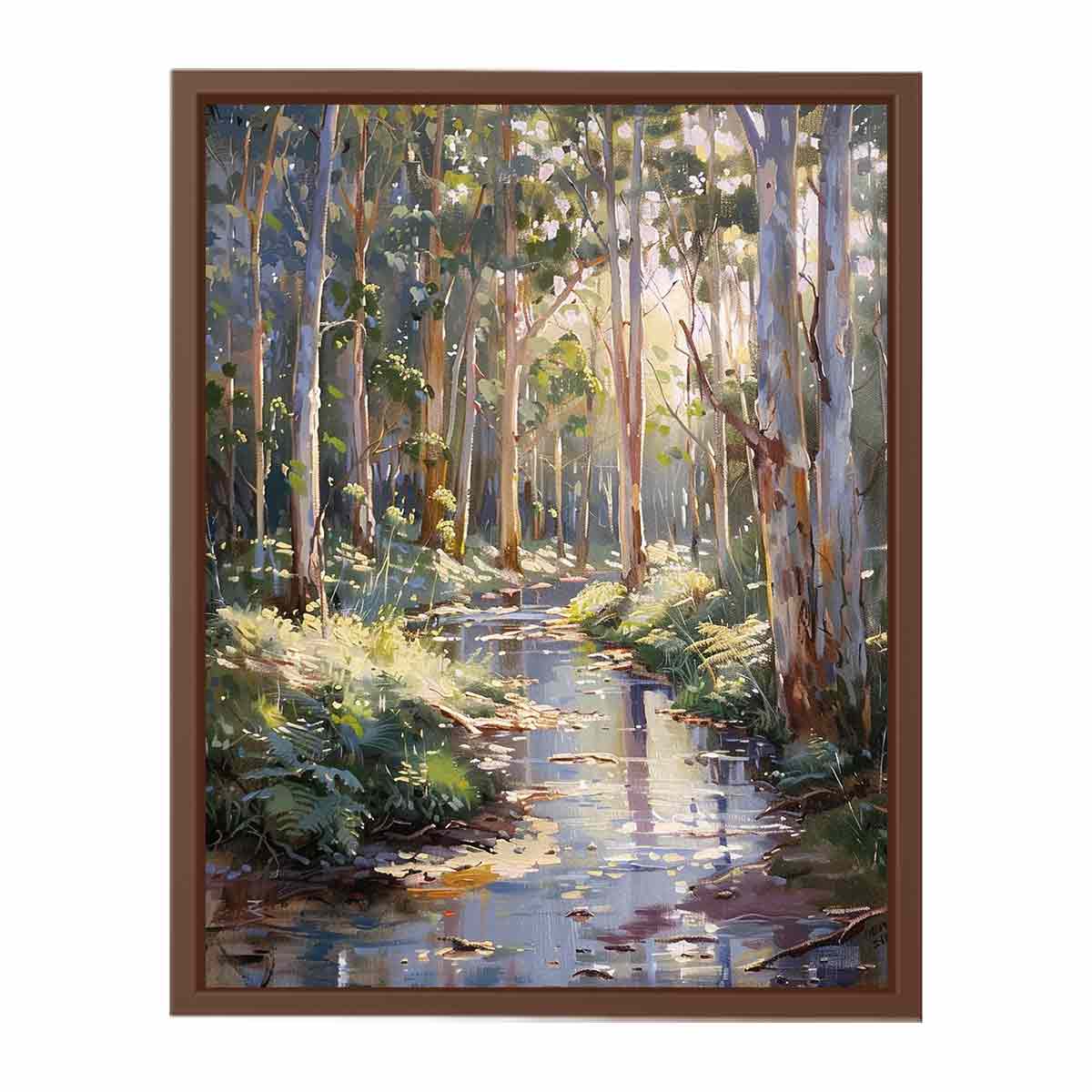 Beautiful Creek  Canvas Painting Art Print