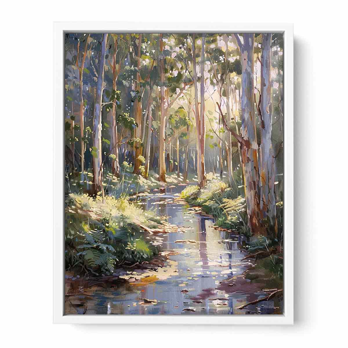 Beautiful Creek  Canvas Painting Art Print