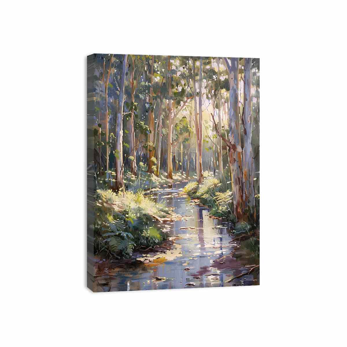 Beautiful Creek  Canvas Painting Art Print