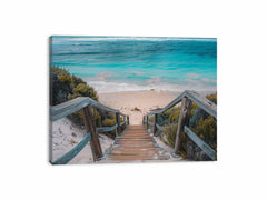 Beach path  Canvas Painting Art Print