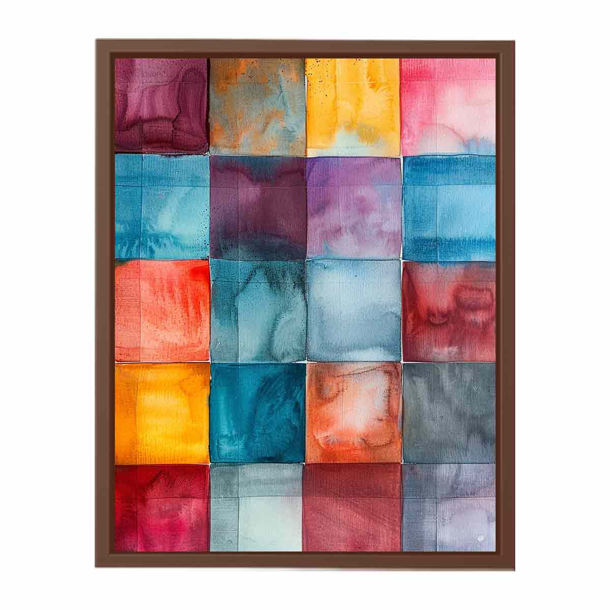 Abstract Squares Canvas Painting Artwork