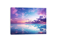 Beautiful Pink Blue Artwork Canvas Print
