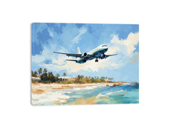 Airplane Art  Canvas Painting Print