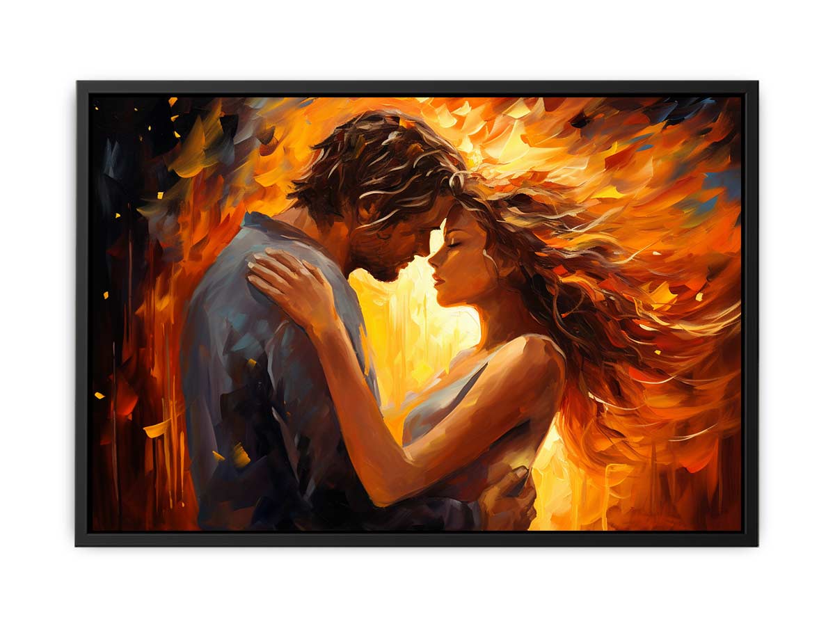 In Love Couple Art  Canvas  Painting Print