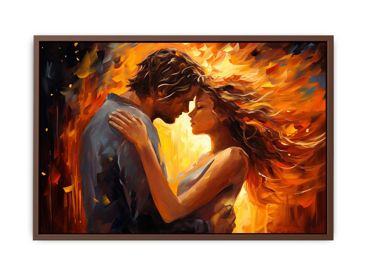 In Love Couple Art  Canvas  Painting Print