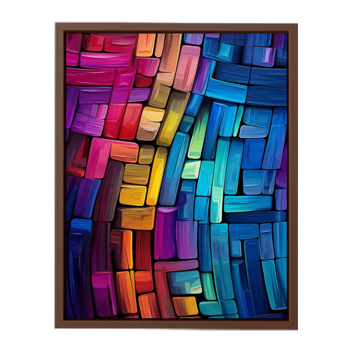 Office Abstract  Blue Artwork Canvas Print