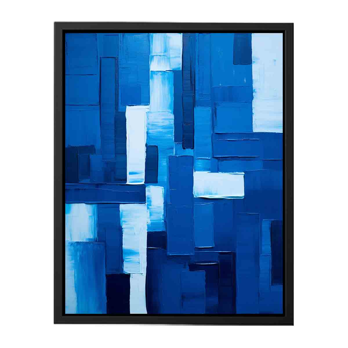 Modern Art Blue  Canvas Painting  Print