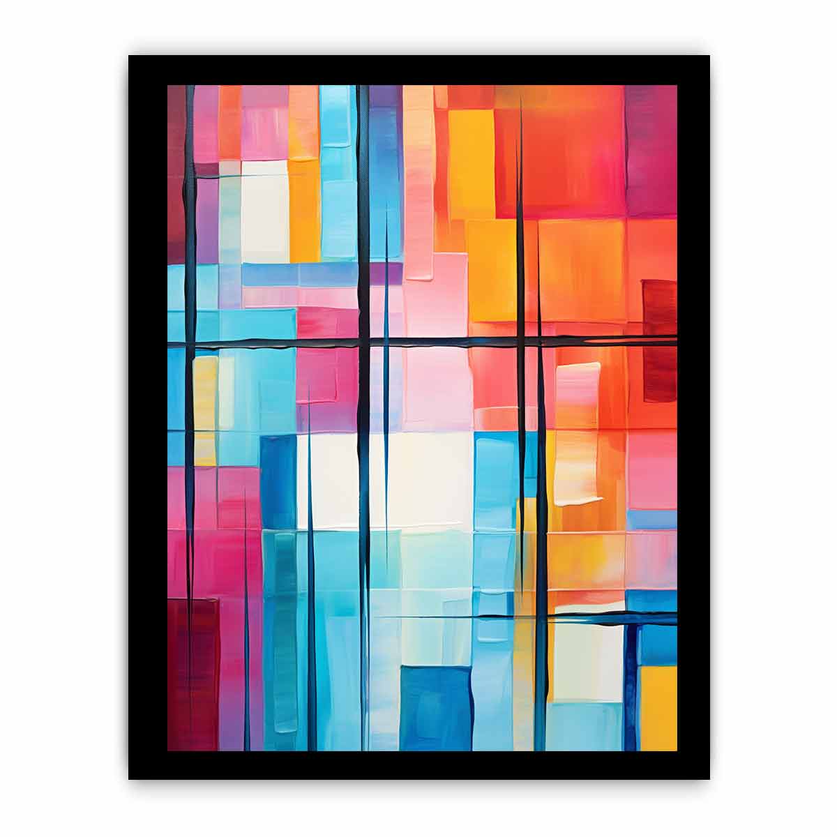 Modern Abstract Painting  Art Canvas Print