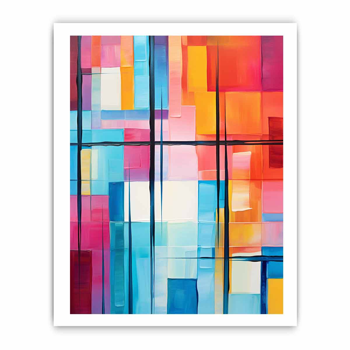 Modern Abstract Painting  Art Canvas Print