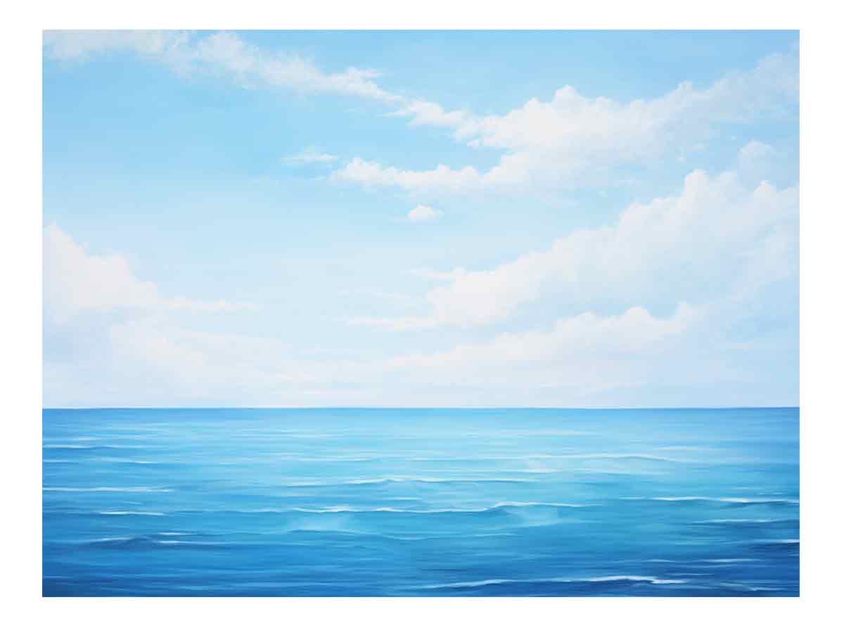 Ocean Artwork Painting  Canvas Print