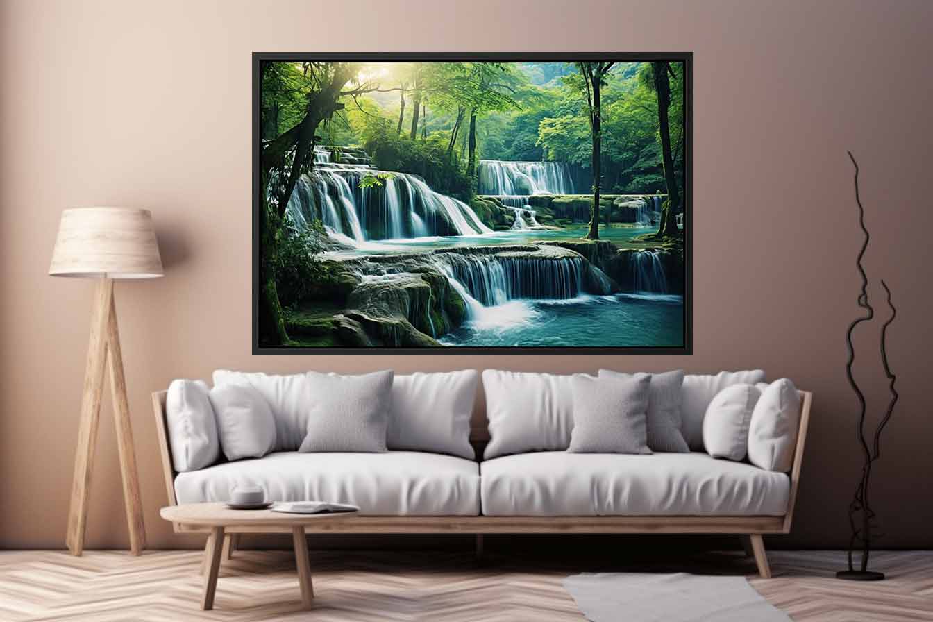 Waterfall  Luxury  Painting & Print