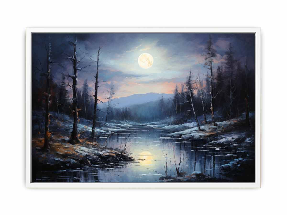 Moonlight landscape Painting for bedroom