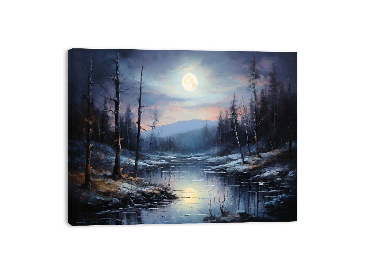 Moonlight landscape Painting for bedroom