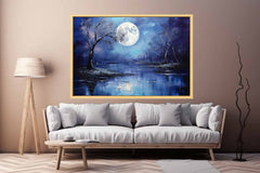 Moonlight Oil Painting & Canvas Print