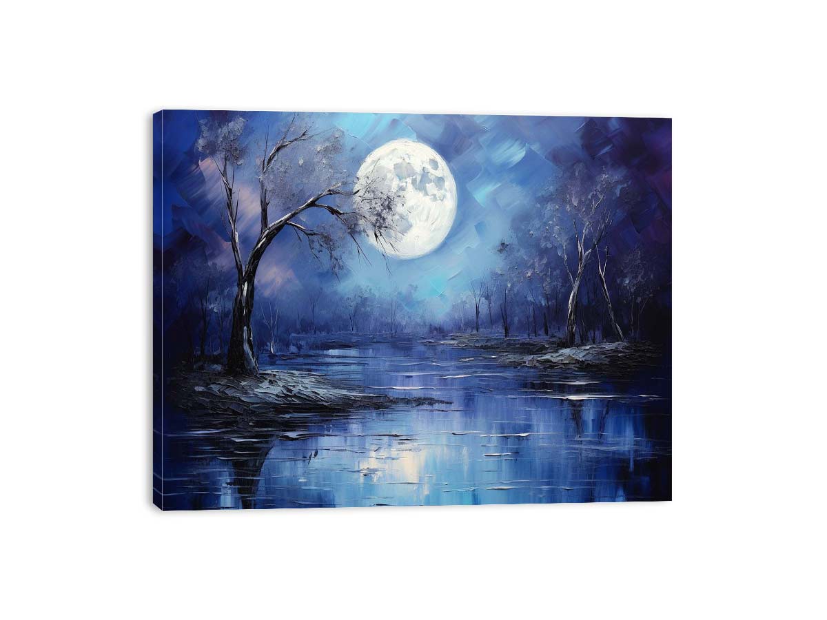 Moonlight Oil Painting & Canvas Print