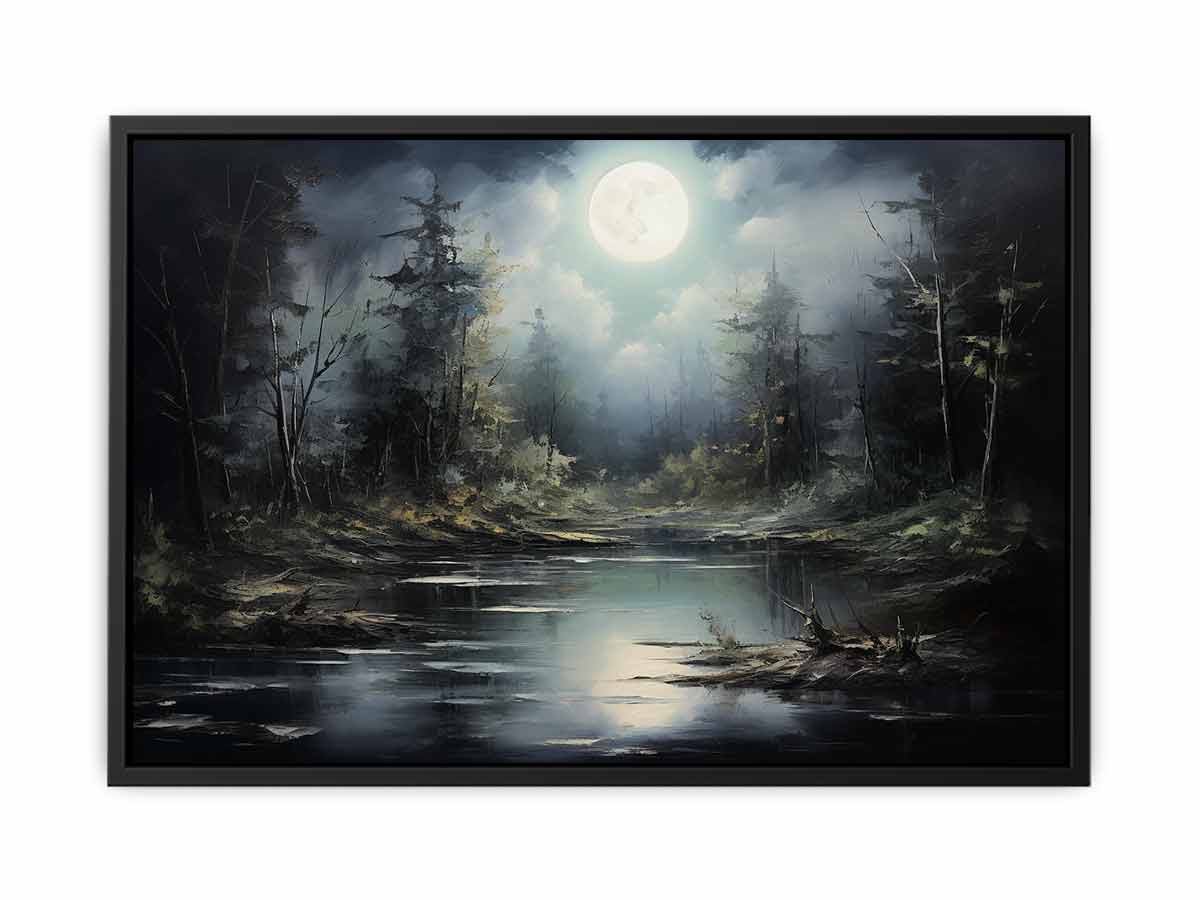 Moonlight  Landscape Canvas Painting & Print