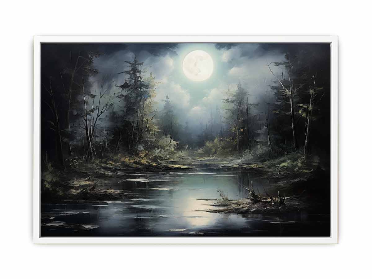 Moonlight  Landscape Canvas Painting & Print