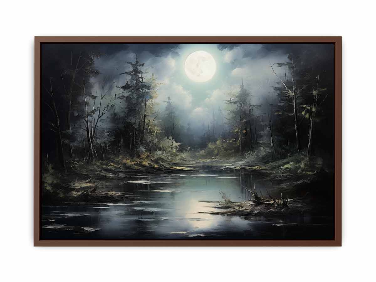 Moonlight  Landscape Canvas Painting & Print