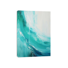 Teal  beach  waves Painting & Canvas Print