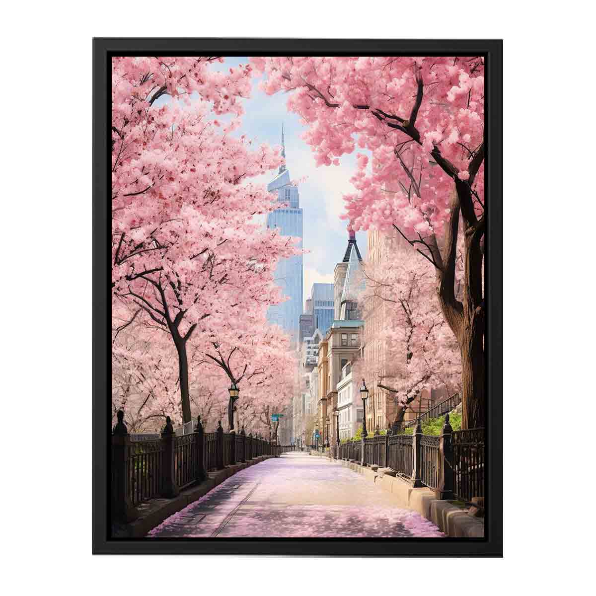 New York Spring Art Canvas Print