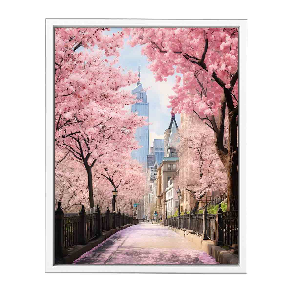New York Spring Art Canvas Print