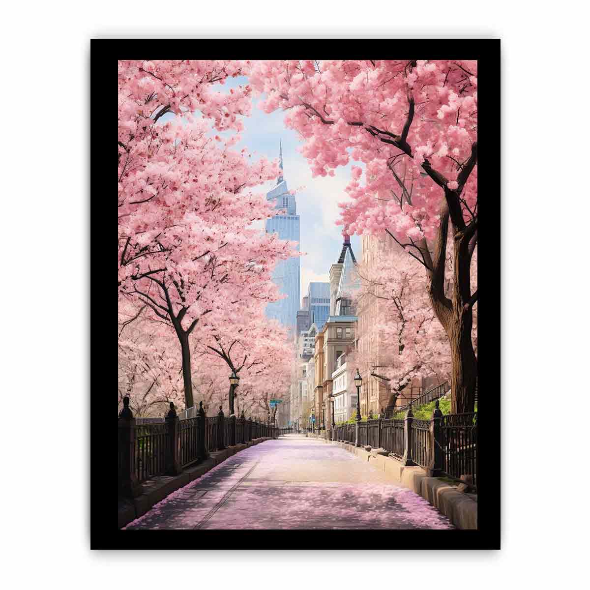 New York Spring Art Canvas Print