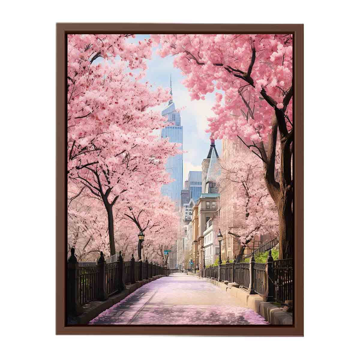 New York Spring Art Canvas Print